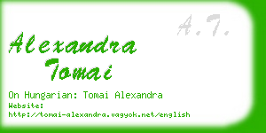 alexandra tomai business card